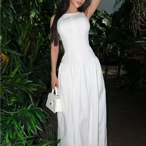 Fashion Nova White Maxi Dress